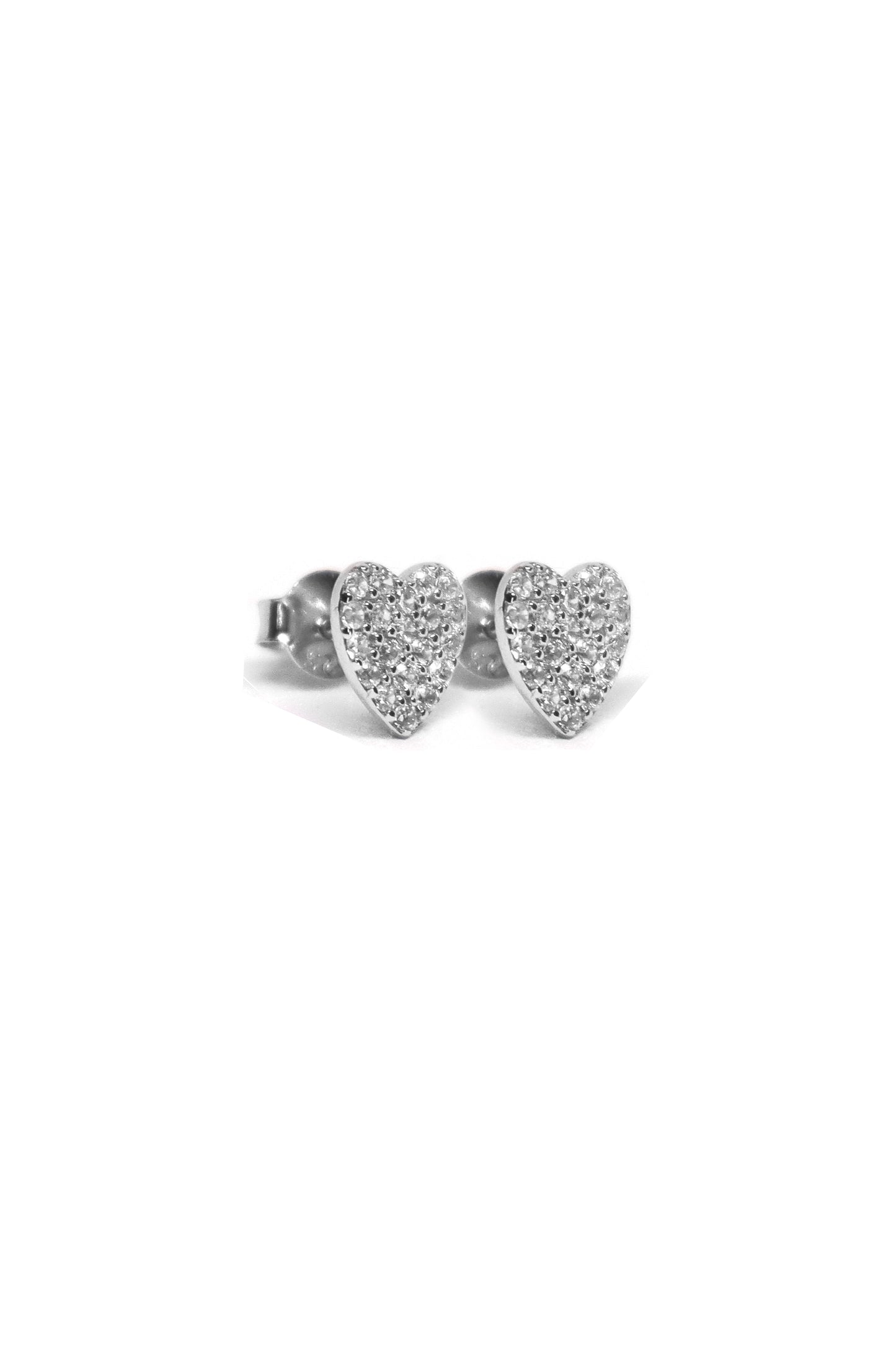 Junae Jewelry Boucles d'oreilles cœur en argent 925