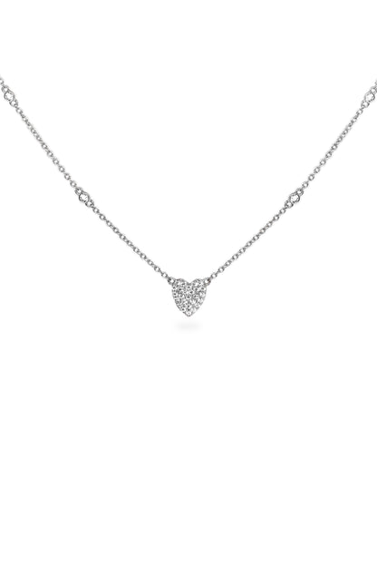 Junae Jewelry Collier cœur en argent 925